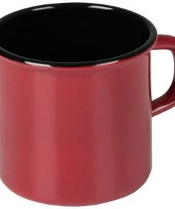 Riess Emaille Riess Becher Aus Emaille In Rot