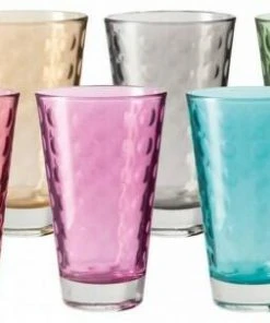 Leonardo Becher-Set Optic Groß, Farbig Sortiert, 6er-Set