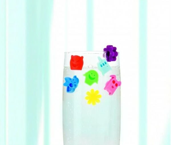 Lurch Glasmarkierer Pretty Flowers, 12er-Set – Bild 2