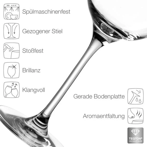 Leonardo Weißweinglas CIAO+ 370 Ml, 6er-Set – Bild 7