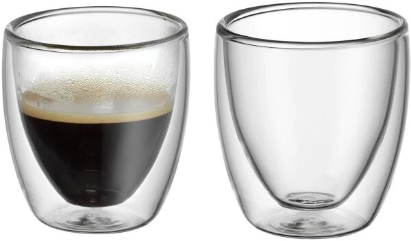 WMF Kult Doppelwandige Espressotassen Glas Set 2-teilig 1 WMF Kult Doppelwandige Espressotassen Glas Set 2-teilig