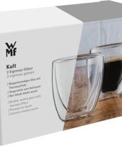WMF Kult Doppelwandige Espressotassen Glas Set 2-teilig 15 WMF Kult Doppelwandige Espressotassen Glas Set 2-teilig -Zwilling Shop 217 09 0138 2000 6000