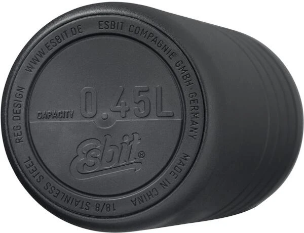 Esbit MAJORIS Edelstahl Thermobecher Mit Klick-Verschluss, 450ML, Schwarz – Bild 2
