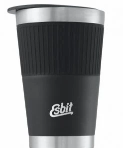 Esbit SCULPTOR Edelstahl Tumbler, Mit Manschette, 550ML, Schwarz