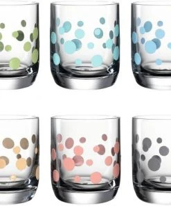 Leonardo Trinkglas DAILY 6 Stück Sortiert 320 Ml Punkte