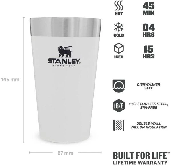 Stanley Adventure Pint 0,47l, Weiß – Bild 4