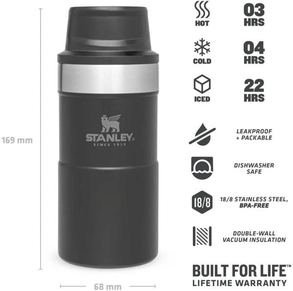 Stanley Becher, 0,25l, Schwarz – Bild 4