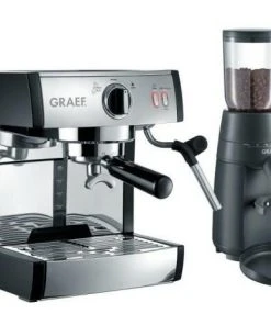 Graef Espressomaschine Pivalla & Kaffeemühle CM 702 Im Set