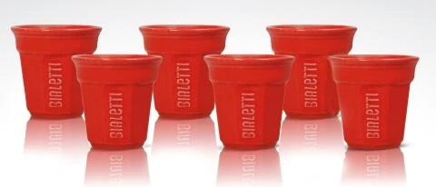 Bialetti Espressobecher Red, 6er-Set